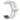 Curea smartwatch din silicon cu manșetă gonflabilă, compatibilă cu SANOTRAK ECOR, alb mat